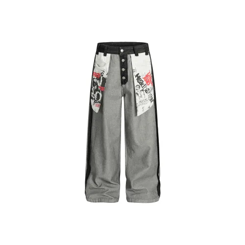 STRUCKCOOL Черный Реверс Wear Мужские Джинсы