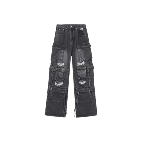 REXSHION Черные Унисекс Джинсы