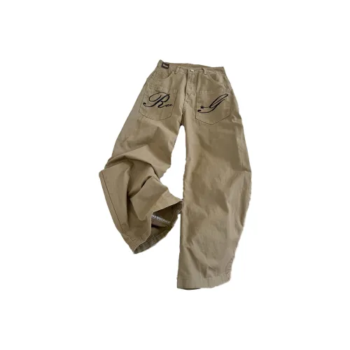 YGHOME OFFICIAL Коричневый Унисекс Джинсы