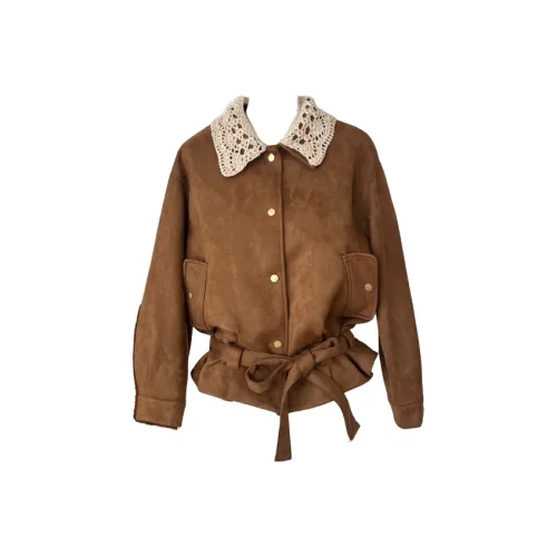 POPO.INFO Коричневый Женский Куртки