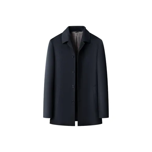 LAOYECHE Темно-синий мужской пальто