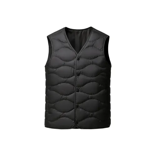 SNOW FLYING Мужской пуховый жилет черного цвета