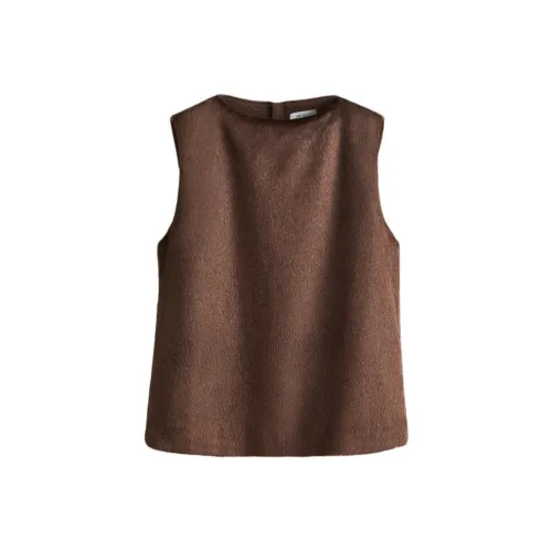 H M Темно-коричневые женские футболки