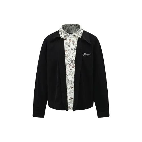 REMEFIT Черный [С подарками Съемный Металл Логотип] Унисекс Рубашки