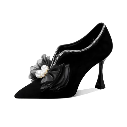 HAOYASENNU Высокие каблуки Элегантный черный Женские