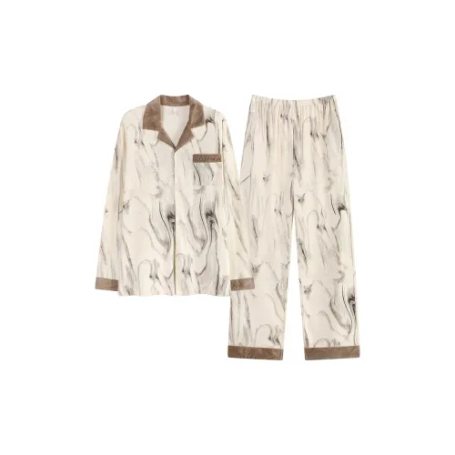 JINXU Абрикос Мужской Пижамный Комплект