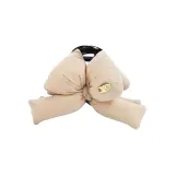 Бежевая заколка-краб