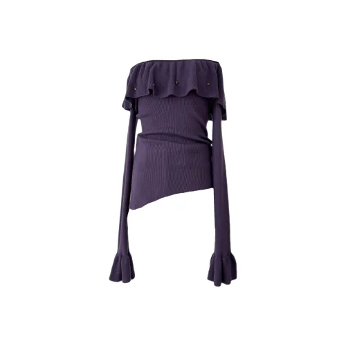 Udon House Фиолетовый Женский Трикотаж