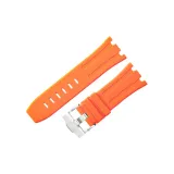 Оранжевый с серебряной булавкой