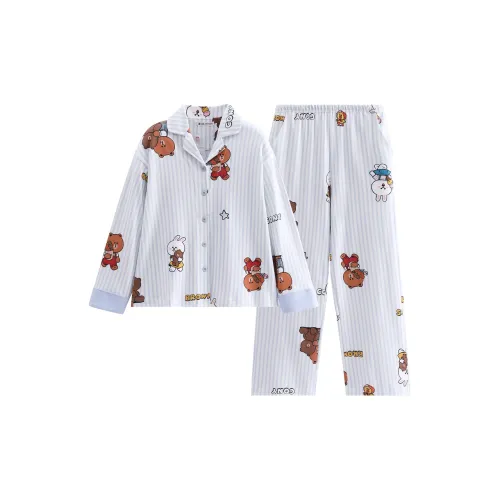 FENTENG Бурый медведь Пижамный комплект Унисекс