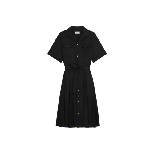 CELINE Короткое платье с короткими рукавами женское