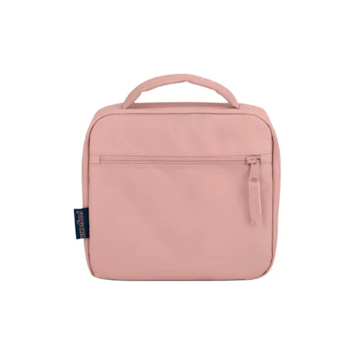 JanSport Полиэстер Makeup Bag Косметичка Сумка для хранения Унисекс Туманный Розовый
