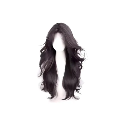 QIYEXUE Нет Wear Волосы Net CENTER Часть Большая волна Женская Перука Высокая температура Пряжа