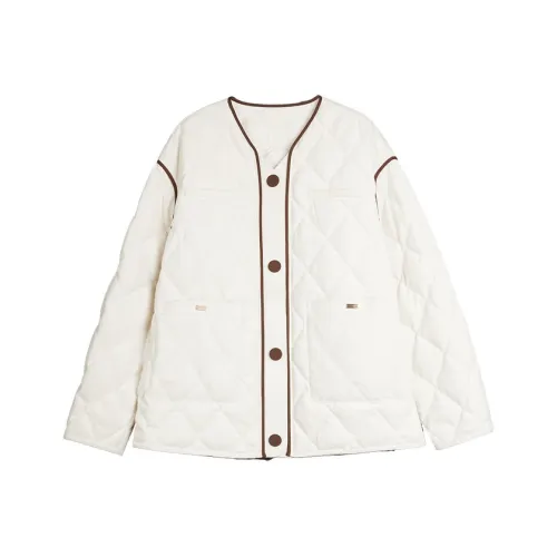 ELLE Белый Женский Пуховик