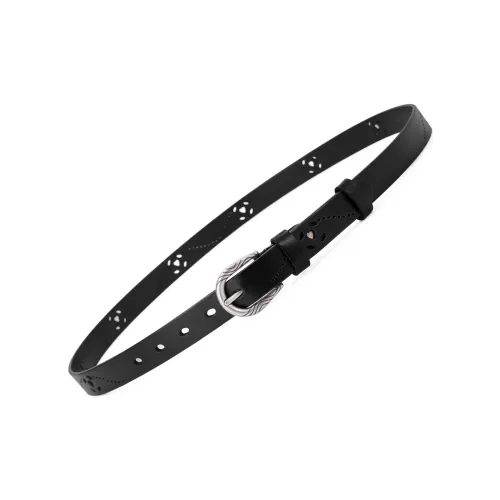 JINDUN Ремни из крупнозернистой текстуры коровьей кожи женские 2,3 см