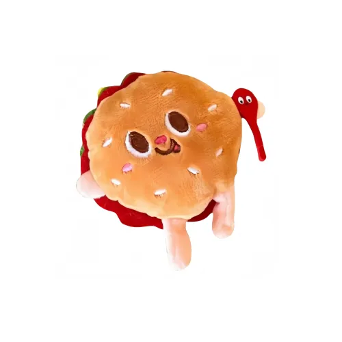 AIQINGCAOZHILIANWANJU Ins Картофель фри и гамбургер Милый Кукла Украшение Креативный Новинка Брелок Плюшевый Подвеска