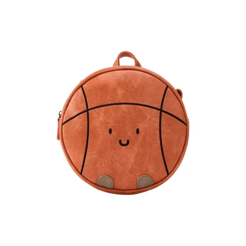DROMPALS ПУ (полиуретан) Синтетическая кожа Рюкзак Обычный Детский баскетбол Апельсин