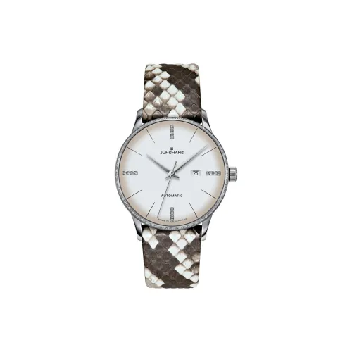 JUNGHANS Автоматический Механический Механизм Женские Часы Max Bill Collection 33,1 мм Белый