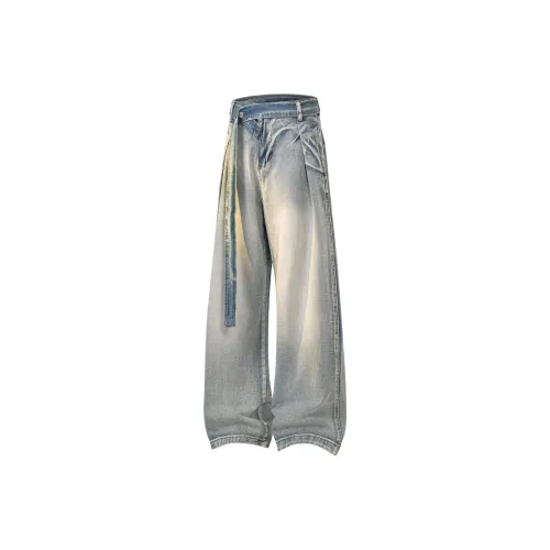 Être Par Lee Синий Унисекс Джинсы