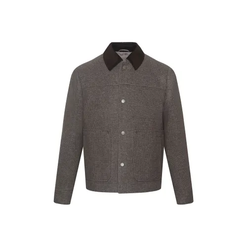 LESS IS MORE Серый Кофейный G5DYR8061Y Мужское пальто