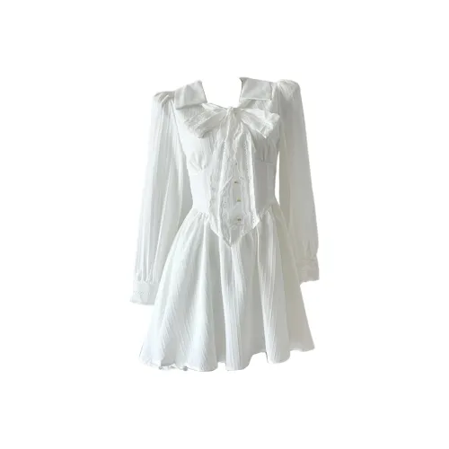 GRAYISMOON Длинное платье с длинными рукавами женское