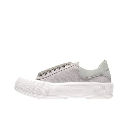 Alexander McQueen Deck Low Топ Скейтборд Кроссовки Женские Серые