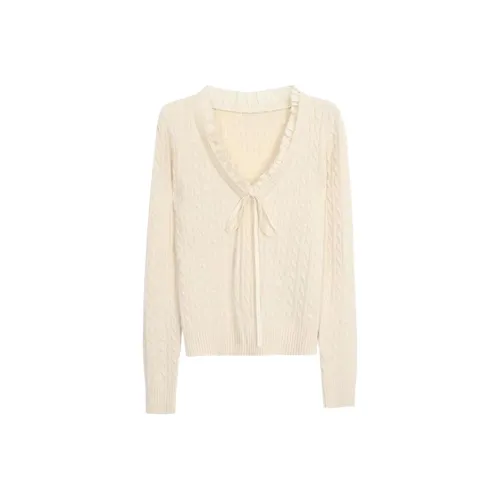 Wang Leshi Белый Женский Трикотаж