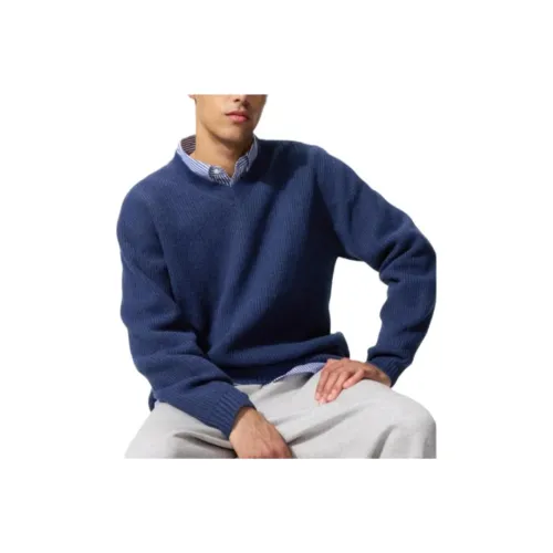 UNIQLO Синие Унисекс Свитера