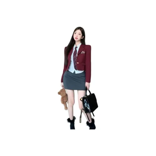 OURUOKE Четырехкомпонентный комплект женских комплектов с юбкой