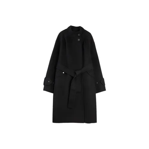 ELLE Черное Женское Пальто