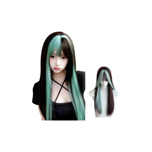 YOSEE [Мята Темный шоколад] Женская парик Высокая температура Пряжа