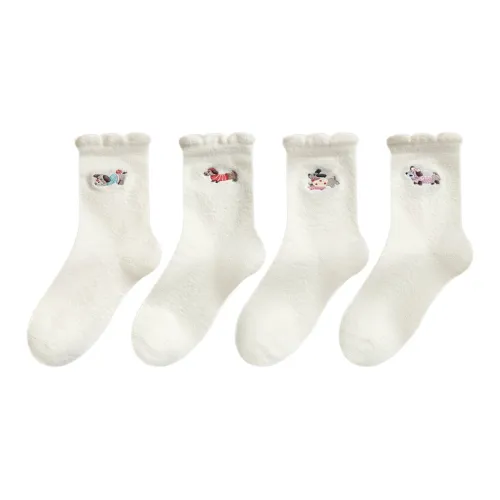 MIIOW Носки Crew Женские упаковка из 4 пар