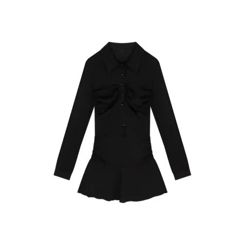 GRAYISMOON Длинное платье с длинными рукавами женское