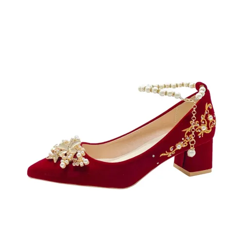 UMEK Грубый каблук Высокие каблуки 4CM 6 см Женские