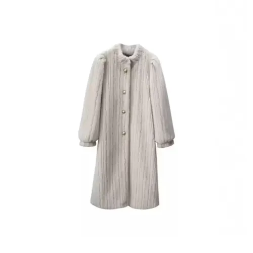 GEZITAI Бежевый Абрикос Женское Пальто