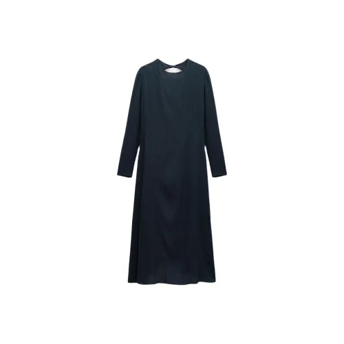 ZARA Длинное платье с длинными рукавами женское