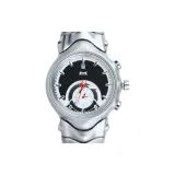 Белый циферблат Judge [С подарками: Серебряный кубинский браслет + Городская техвир коробка для часов]