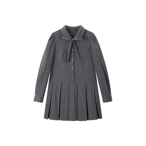 LEDIN Длинное платье с длинным рукавом женское