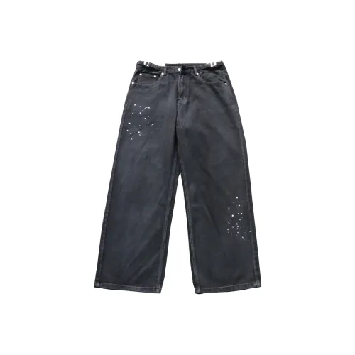 ZHANDASHUAI Черные Унисекс Джинсы