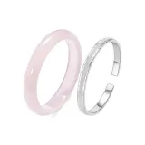 Розовый тонкий браслет