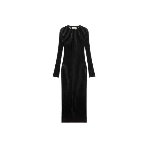 Blumarine Длинное платье с длинными рукавами женское