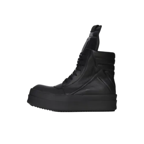 Rick Owens DRKSHDW Mega Bumber Geobaster Высокие Кроссовки для скейтбординга Мужские Черные