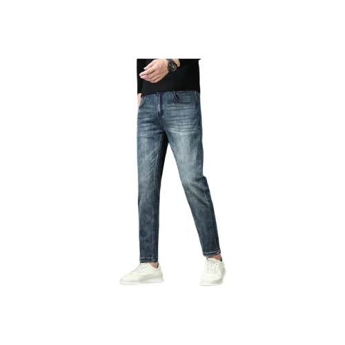 XIGUAN Винтажные синие джинсы Ankle Length унисекс