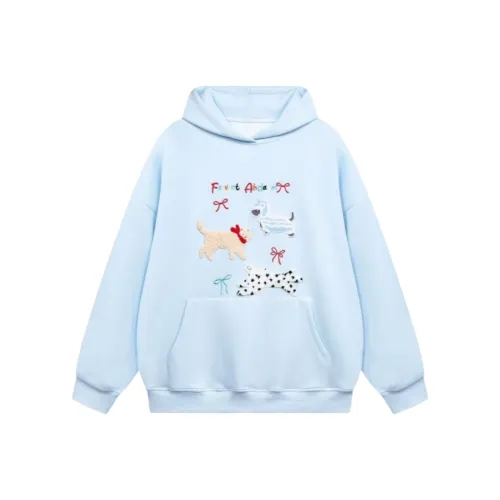 Wang Leshi Синий Женский Свитшот