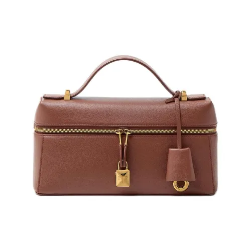 Loro Piana Extra Bag Телячья кожа Сумка Обычный Женские Карамельно-коричневый Солнце Золотой