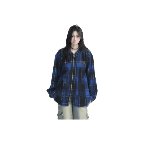 SINKACME Blue Unisex Shirts SINKACME Синий Унисекс Рубашки