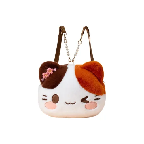 MINLUBAOLUO Рюкзак Плюшевый Большой Женские Три цветка Зеленый