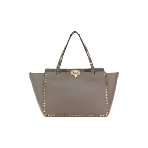 Valentino Rockstud Телячья кожа Сумка Средний Женская Серый