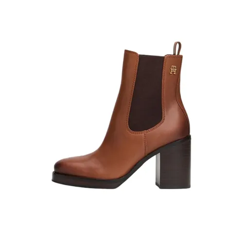 Tommy Hilfiger TH Monogram Chelsea 9cm Женские Коричневый