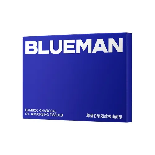 BLUE MAN Бамбуковый уголь Увлажняющая бумага для лица абсорбирующая успокаивающая 200 шт. 400 шт